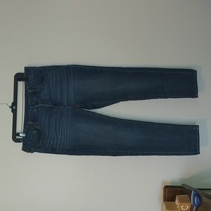 Women's Skinny Ankle Blue Jeans; size 14